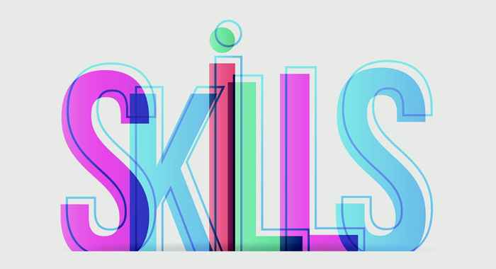 Het woord Skills